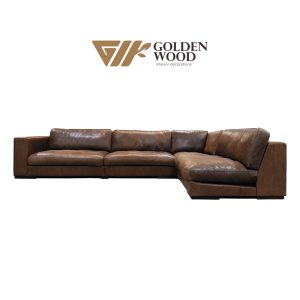 GW-SF54 | Premium Leather Sectional Sofa