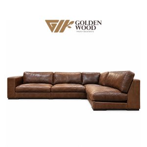 GW-SF54 | Premium Leather Sectional Sofa