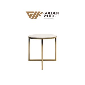 GW-TB150 | Marbren Gold Side Table